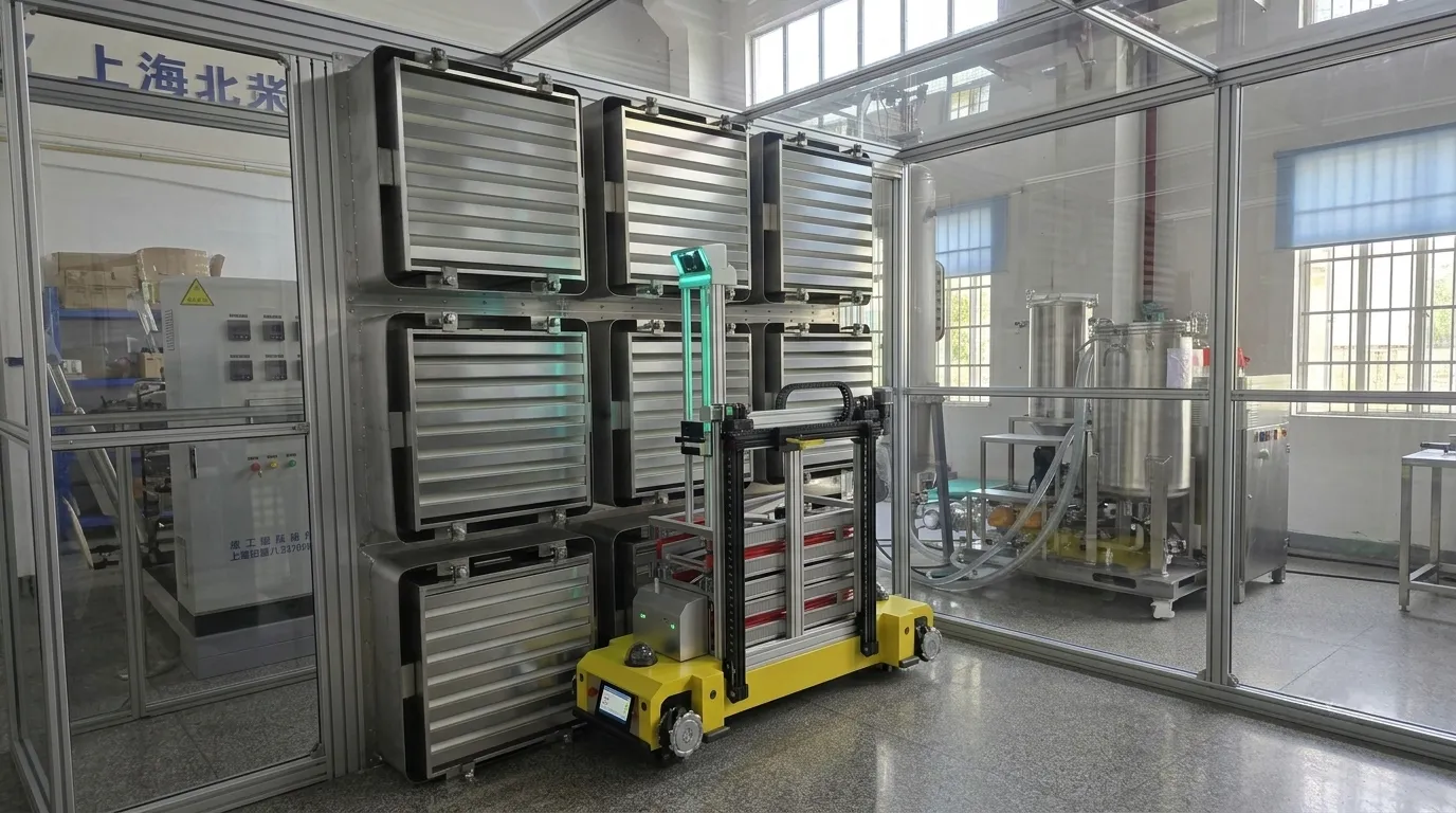 A mobile inspection platform for hard-to-reach filter banks
